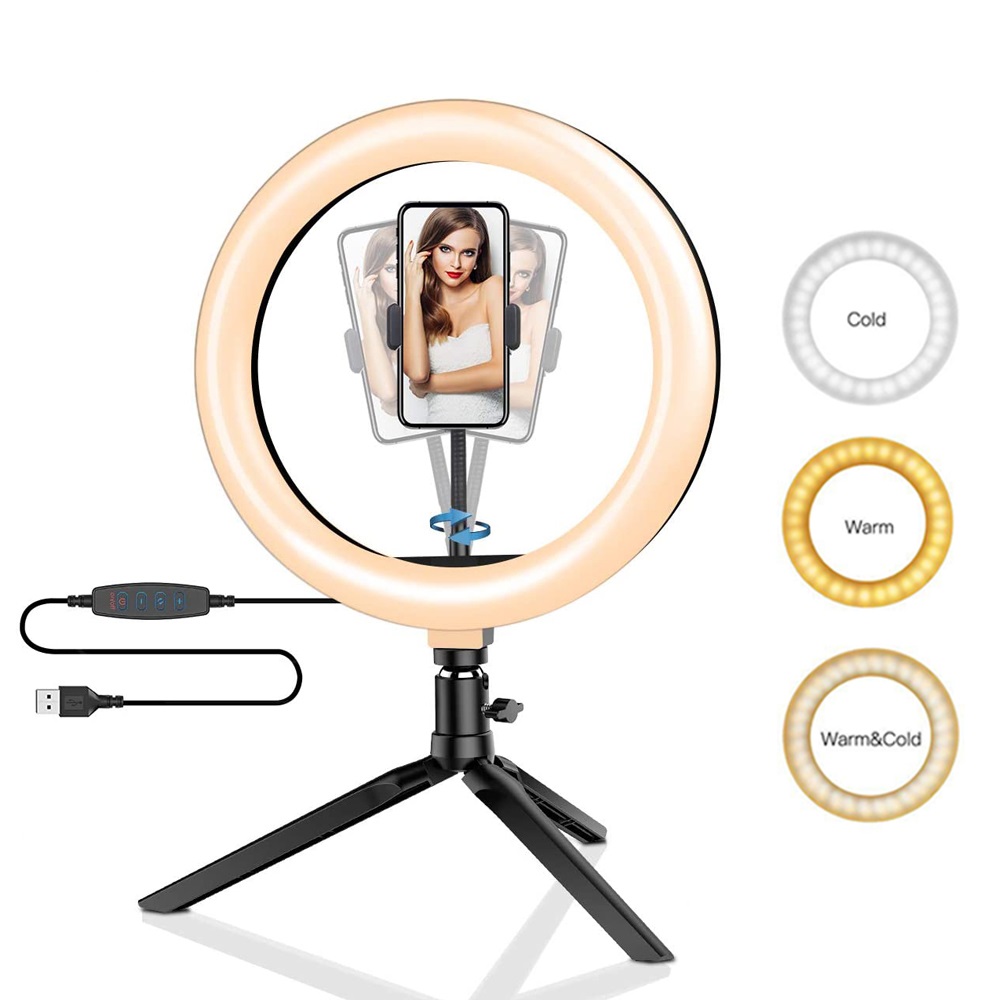Photography Lighting Effects - 26 см 10-дюймовый светодиодный кольцевой светильник
