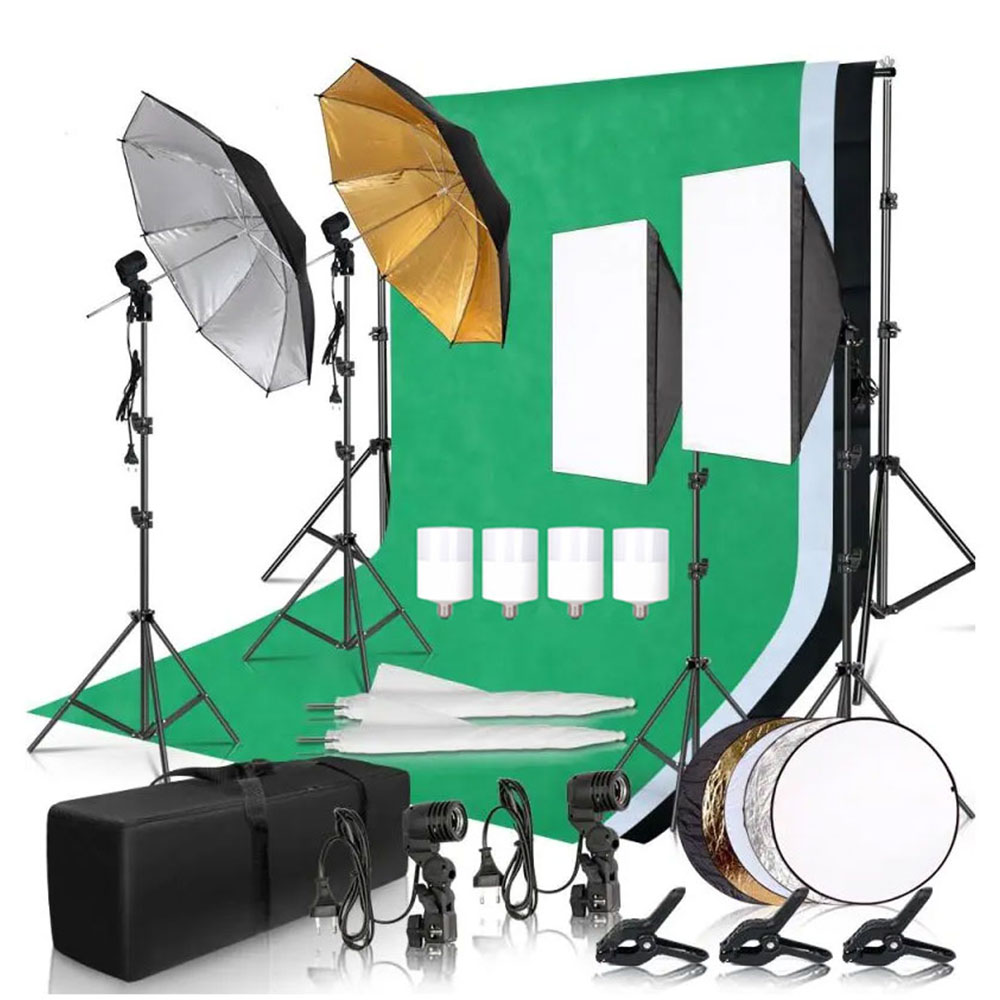 Photography Lighting Uk - Комплект для фотостудии: софтбокс, освещение, фоновая