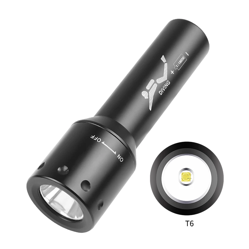 Photography And Lighting - Новый светодиодный фонарь для дайвинга T6,