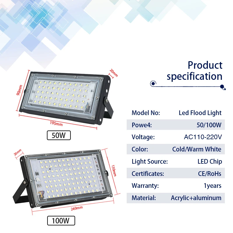 Светодиодный прожектор 50 Вт 1 – обзор и цена Photography Lighting Uk